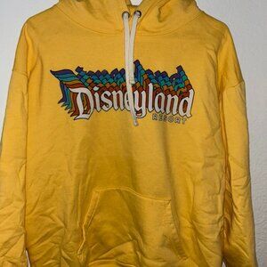 Yellow Vintage Text Disneyland Hoodie